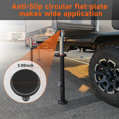 Schumaho close-up of large non-slip top plate protecting slide-out underside