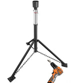 Schumaho tripod stabilizer front view showing sturdy steel frame and stable base benefit