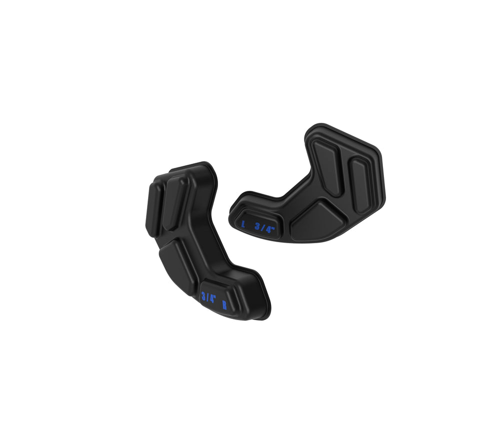 Schutt HSS jaw pads front view showing paired TPU 2.0 pads for secure fit