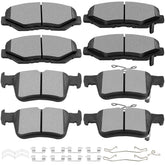 SCITOO front and rear pad kit showing complete packaging and fitment benefits