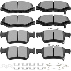 SCITOO front and rear pad kit showing complete packaging and fitment benefits