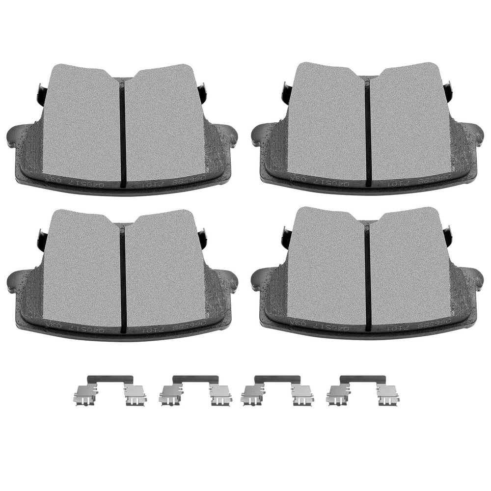 SCITOO rear pads front view showing exact fit and improved stopping benefit