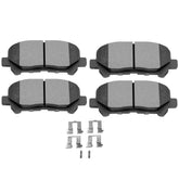 SCITOO D1281 front packaging showing full rear pad set and fitment information for quick selection