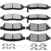 SCITOO front and rear pads packaging showing complete 8-piece kit and fitment