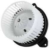 SCITOO front blower motor assembly showing flanged mounting and airflow benefit