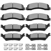 SCITOO front brake pad set showing fit and OE-style edges for reliable replacement
