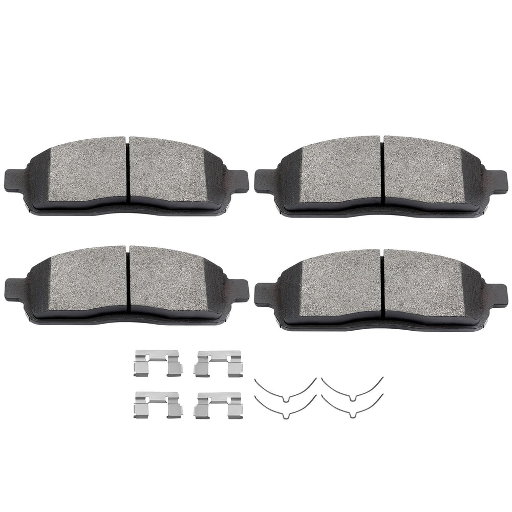 SCITOO front brake pads front view showing precise fit and easy installation