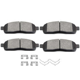 SCITOO front brake pads front view showing precise fit and easy installation