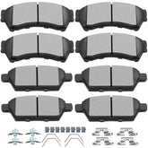 SCITOO front packaging showing full 8-piece ceramic brake pad kit benefit easy fit