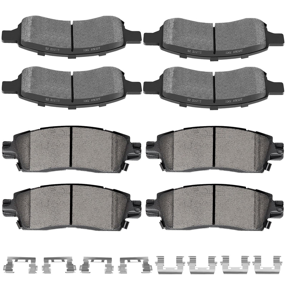 SCITOO front packaging showing 8-piece kit and fitment for GMC Acadia, clearer replacement