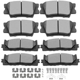 SCITOO front and rear pads in packaging showing fitment benefit