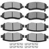 SCITOO front and rear pads in packaging showing complete 8-piece kit and fitment benefit