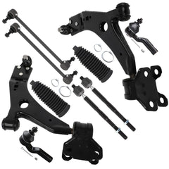 SCITOO kit packaging showing all ten front suspension components and protection
