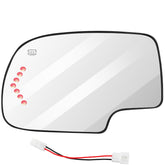 SCITOO front view driver side mirror glass showing fit and clear view benefit