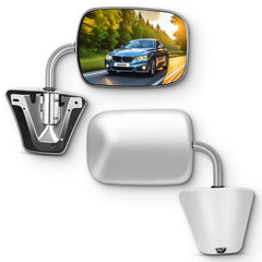 SCITOO front view mirror installed on truck, improves rear visibility