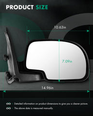 SCITOO close-up of mirror glass demonstrating clear adjustable view