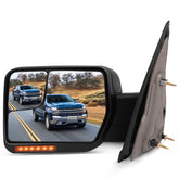 SCITOO left towing mirror front view showing design and fit benefits