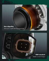 SCITOO alternator mounting points detail showing exact-fit threaded holes for easy install