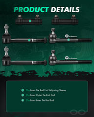 SCITOO outer tie rod detail highlighting ball joint and grease fitting benefit