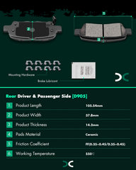 SCITOO pad backplate with vibration-damping gasket for quieter braking benefit