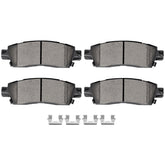 SCITOO rear brake pads front view showing fit and ease of replacement