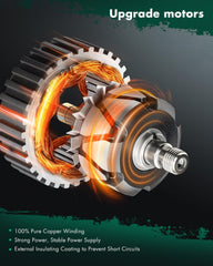 SCITOO alternator internal regulator label visible, ensuring stable voltage control