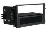 Scosche front bezel showing clean dash fit and factory appearance