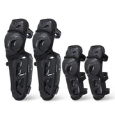 Scoyco front view of knee and elbow set showing full coverage benefit