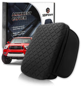 SDPVorn front view of armrest cover showing sleek faux leather and fit
