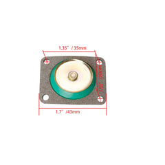 SeaEagles diaphragm side profile with dimensions showing precise fit benefit