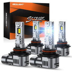 SEALIGHT front packaging showing 9005 9006 bulbs and benefits