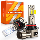 SEALIGHT 9005 pack front view showing bulbs and quick install benefit