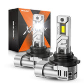 SEALIGHT 9006 front view pack of 2 showing bright bulbs and plug benefits