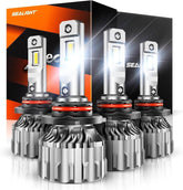 SEALIGHT front packaging showing 9005 9006 bulbs and specs for clarity
