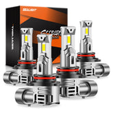 SEALIGHT front pair 9005 and 9006 bulbs showing compact form and bright look, improving visibility