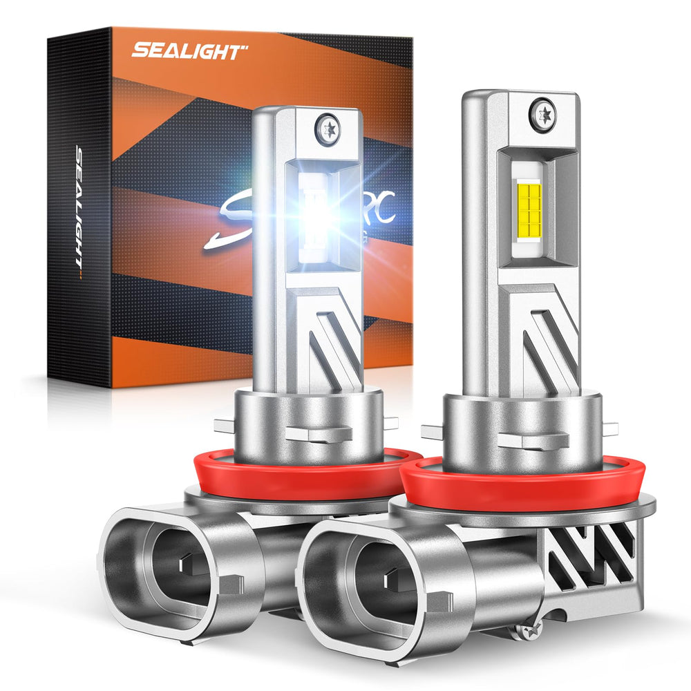 SEALIGHT front view of two bulbs showing compact canbus-ready design and quick fit