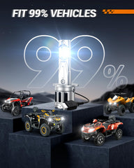 SEALIGHT H1 installed on vehicle showing focused beam pattern and improved visibility