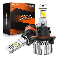 SEALIGHT front view pack of 2 bright H13 bulbs, easy plug-and-play upgrade