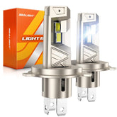 SEALIGHT H4 front view showing bulb design and easy plug fit