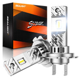 SEALIGHT H7 front packaging showing two bulbs and benefits