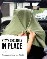 Seat Hoodie hood covering headrest for added protection and coverage