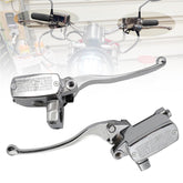 SecosAutoparts front view of chrome brake master cylinder and clutch lever shows durable fit