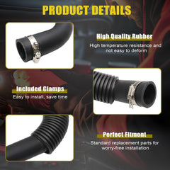 SecosAutoparts upper hose close-up showing bend profile for correct routing and durability