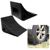SECURITYMAN wheel chocks front view showing shape and durability benefit