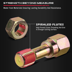 SEDY taps and dies close-up displaying durable carbon steel precision