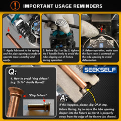 SEEKSELF tool mounted in vise during use illustrating stable setup and user safety