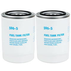 SEGULER front view of two 596-5 canisters showing fit and finish, easy replacement benefit