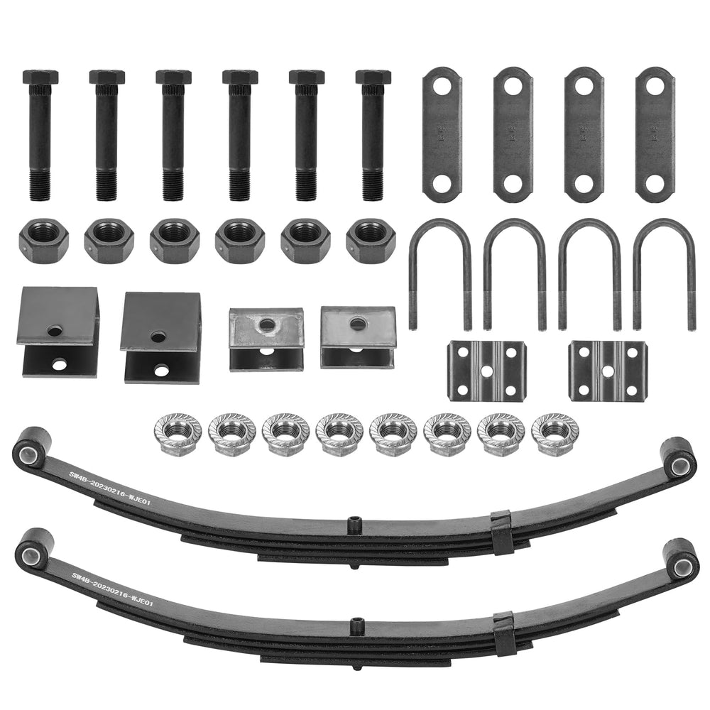 SEHNSUCHT front view of two replacement 4-leaf springs showing complete kit benefits