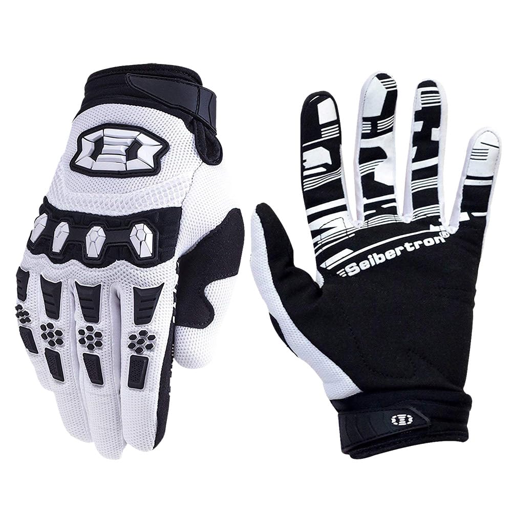 Seibertron front view white glove showing overall fit and cuff benefit