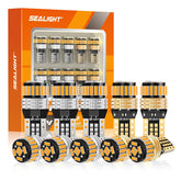 SEALIGHT 194 front view showing warm amber output and bright benefit